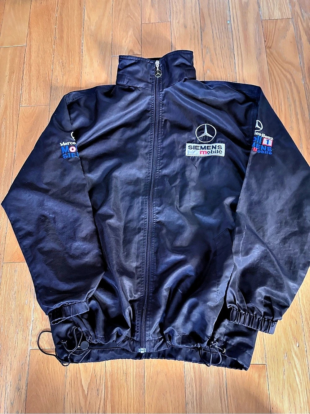 Mercedes-Benz Black Lightweight Zip Jacket